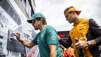 Fernando Alonso y Lando Norris