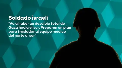 Mensaje de un soldado israelí pidiendo la evacuación del hospital Al Shifa Mensaje de un soldado israelí pidiendo la evacuación del hospital Al Shifa
