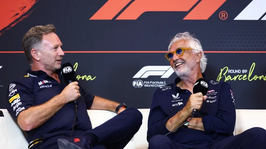 Christian Horner y Flavio Briatore Christian Horner y Flavio Briatore