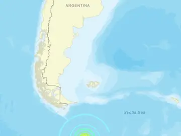 Un sismo de magnitud 7,5 se registra en las aguas entre la Antártida y Chile Un sismo de magnitud 7,5 se registra en las aguas entre la Antártida y Chile
