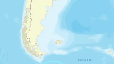 Un sismo de magnitud 7,5 se registra en las aguas entre la Antártida y Chile Un sismo de magnitud 7,5 se registra en las aguas entre la Antártida y Chile