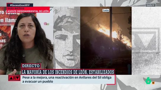Sara Mateos, agente medioambiental de León: "El operativo estaba precarizado, habían eliminado puestos de vigilancia y había camiones inoperativos" Sara Mateos, agente medioambiental de León: "El operativo estaba precarizado, habían eliminado puestos de vigilancia y había camiones inoperativos"