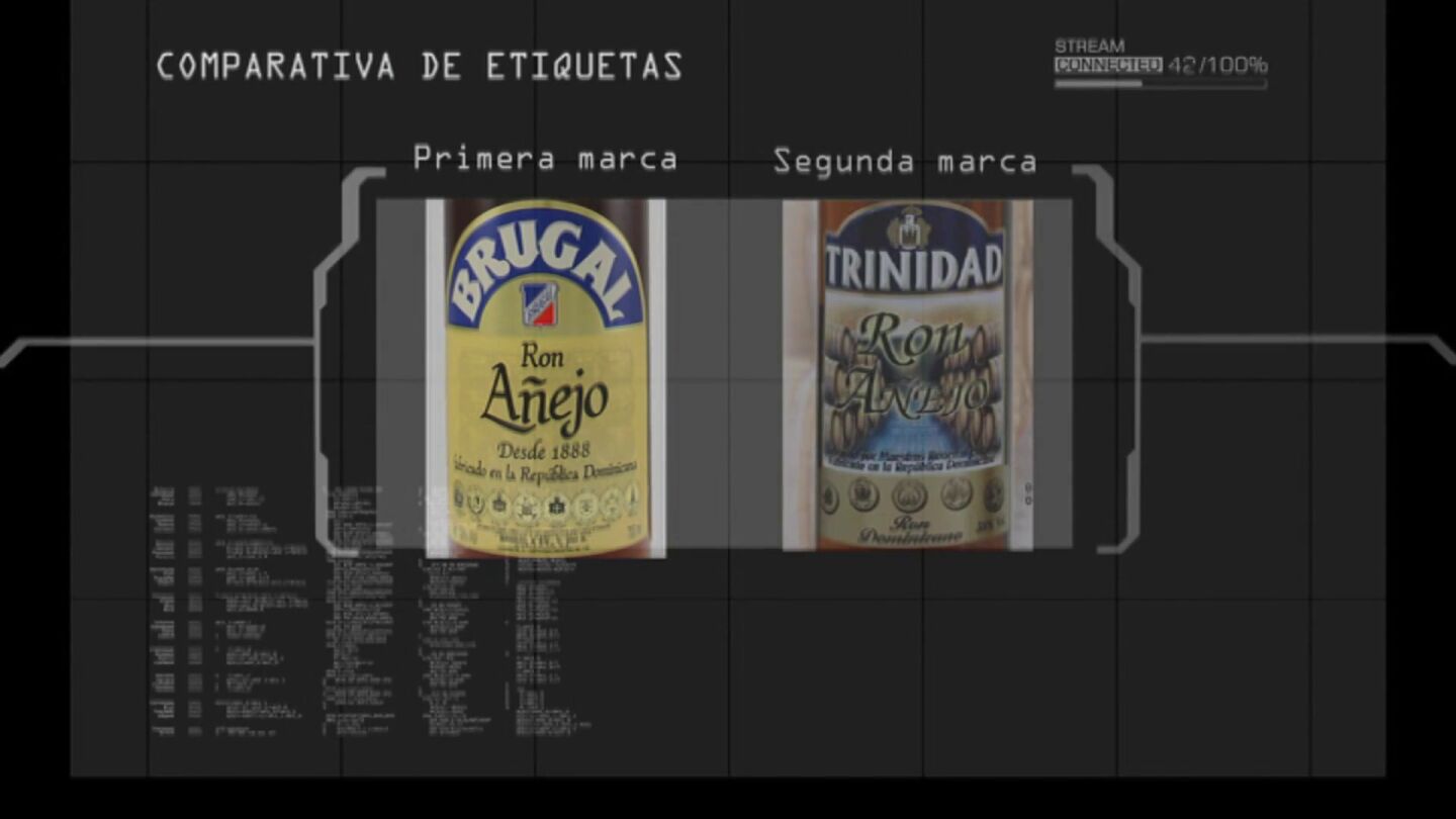Las similitudes entre las etiquetas de las bebidas alcoh&oacute;licas de 'segundas marcas' y las m&aacute;s conocidas: "Mismos colores e imitan el tipo de letra"