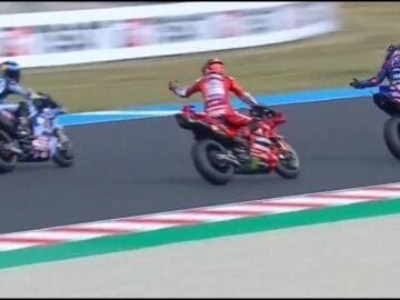 Álex Márquez, Jack Miller y Pecco Bagnaia