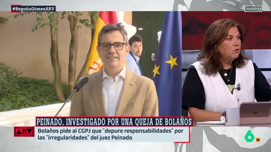 Lucía Méndez muestra su sorpresa al conocer que Bolaños no quiso hacer pública su denuncia a Peinado: "No hay mucho como él" Lucía Méndez muestra su sorpresa al conocer que Bolaños no quiso hacer pública su denuncia a Peinado: "No hay mucho como él"