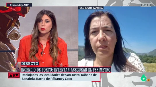 Montse Sastre, alcaldesa de San Justo (Zamora), sobre los incendios: "Se hacen pequeñas labores de prevención, pero está claro que se necesita más" Montse Sastre, alcaldesa de San Justo (Zamora), sobre los incendios: "Se hacen pequeñas labores de prevención, pero está claro que se necesita más"