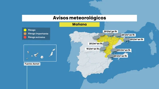 La entrada de una DANA hará bajar drásticamente las temperaturas este domingo La entrada de una DANA hará bajar drásticamente las temperaturas este domingo