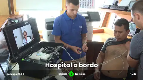 Así funciona el hospital portátil que cuida de los marineros: "Conseguimos que la tripulación esté mucho más sana" Así funciona el hospital portátil que cuida de los marineros: "Conseguimos que la tripulación esté mucho más sana"