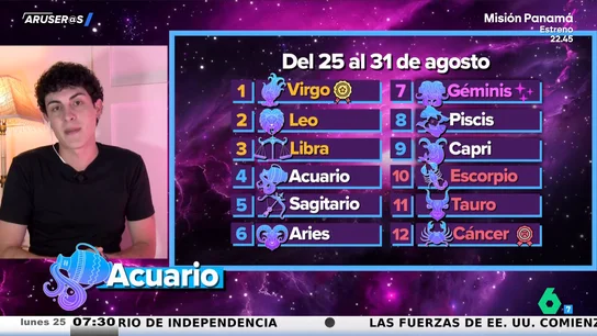 Jabifus vuelve a Aruser@s con el ranking semanal del 25 al 31 de agosto: los signos más afectados y afortunados Jabifus vuelve a Aruser@s con el ranking semanal del 25 al 31 de agosto: los signos más afectados y afortunados