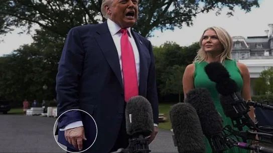 Trump se tapa con maquillaje los moratones y la Casa Blanca lo achaca a los apretones de manos Trump se tapa con maquillaje los moratones y la Casa Blanca lo achaca a los apretones de manos