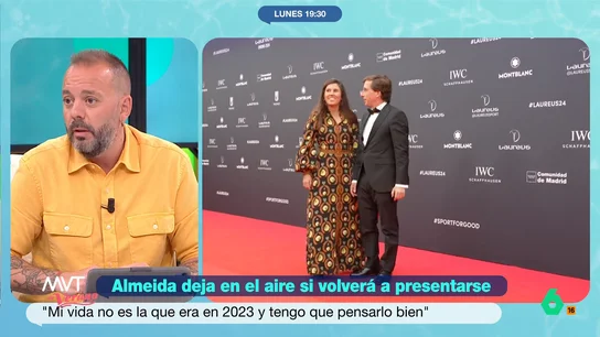Maestre, tras dejar Almeida en el aire su continuidad como alcalde: "Habrá que ver si Miguel Ángel Rodríguez y Ayuso le dejan" El alcalde madrileño ha manifestado que no sabe con seguridad si se presentará a las elecciones de 2027. Mayte Alcaraz considera que el hecho de que Almeida haya planteado sus dudas lo "humaniza".