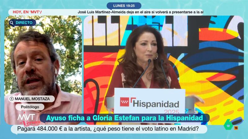 Manuel Mostaza opina sobre el concierto de Gloria Estefan pagado por la Comunidad de Madrid: "Es más un guiño a la integración"