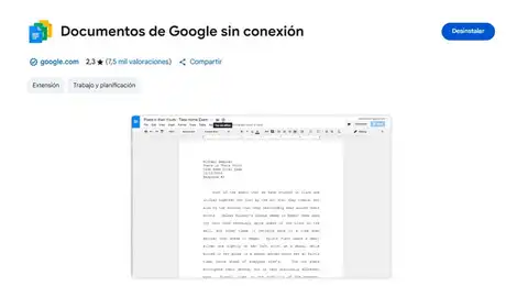 Instalando la extension para trabajar sin conexión Instalando la extension para trabajar sin conexión