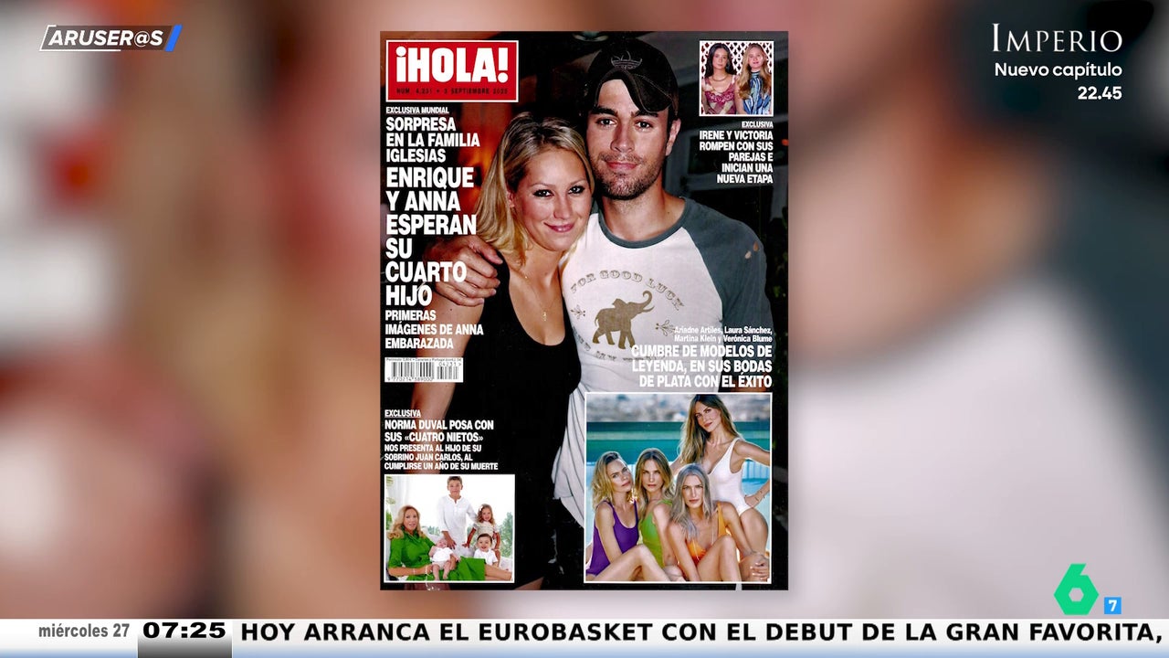Enrique Iglesias y Anna Kournikova esperan a su cuarto hijo para finales de año: Anna está en el ecuador de su embarazo