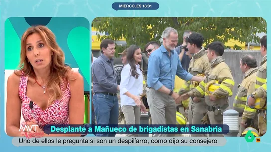 Carmen Morodo, sobre el desplante de los brigadistas a Mañueco: "Entiendo la indignación" Carmen Morodo opina en este vídeo sobre el momento en el que dos brigadistas niegan el saludo a Alfonso Fernández Mañueco, mientras uno de ellos le pregunta si "somos un despilfarro".