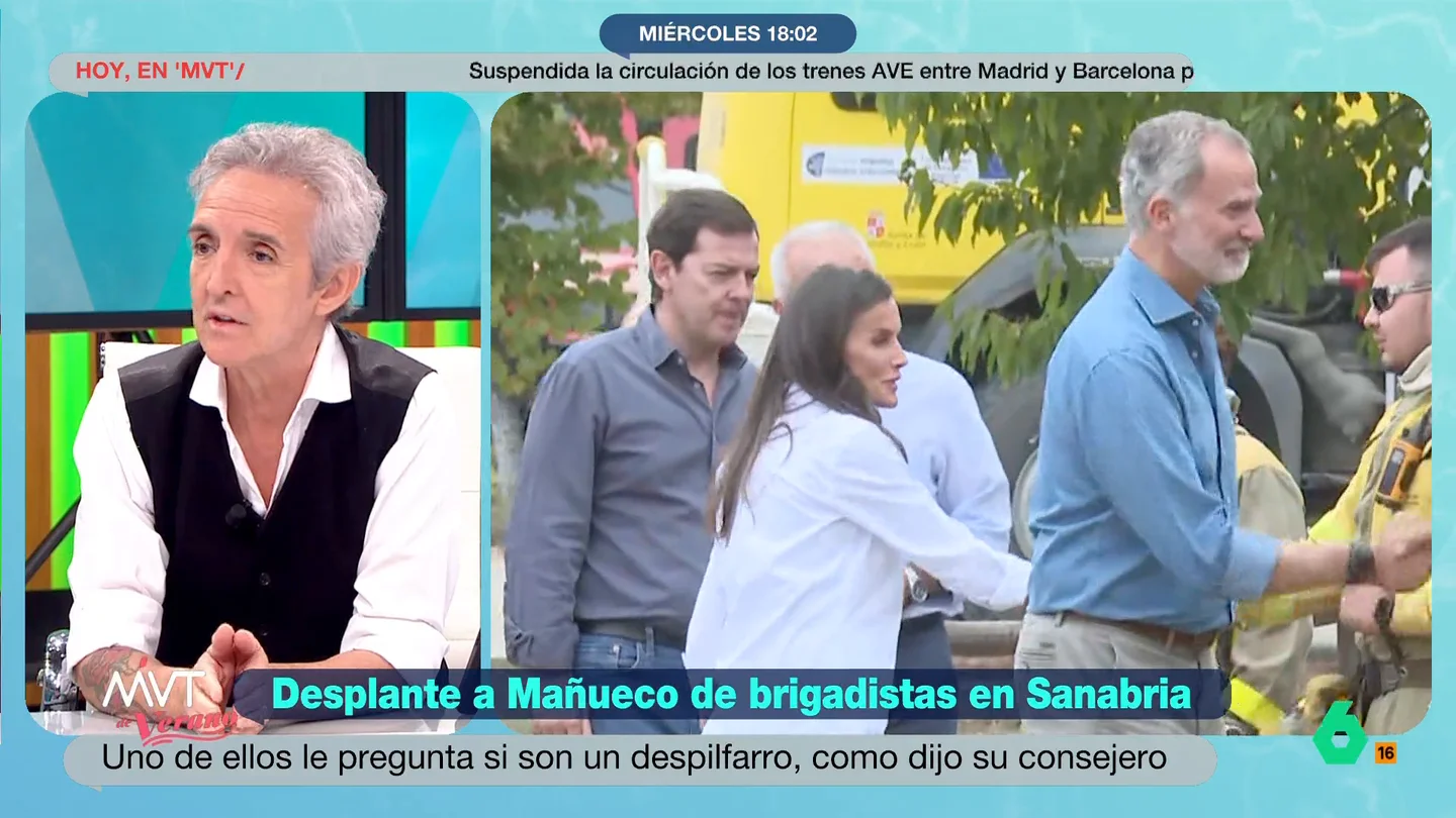 Ramoncín, sobre la reacción de Mañueco al desplante de los brigadistas: "No le gusta que le digan a la cara lo que piensan" Un miembro de la Brigada Helitransportada de Castilla y León se ha negado a dar la mano al presidente de la Junta de Castilla y León y, además, le ha reprochado sus palabras sobre los brigadistas.