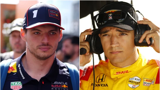 Max Verstappen y Alex Palou Max Verstappen y Alex Palou