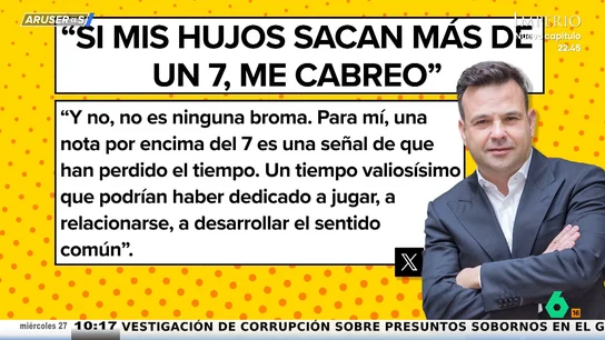 José Elías, empresario multimillonario: "Si mis hijos sacan más de un 7, me cabreo" José Elías, empresario multimillonario: "Si mis hijos sacan más de un 7, me cabreo"