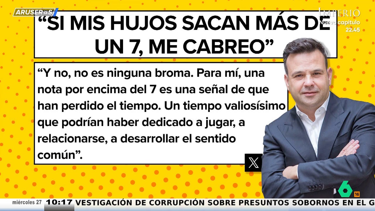 José Elías, empresario multimillonario: "Si mis hijos sacan más de un 7, me cabreo"