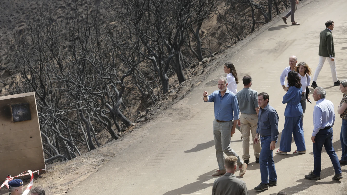 Los reyes, durante su visita al Parque de Las Médulas, a 27 de agosto de 2025, en Carucedo, León, Castilla y León (España). Los reyes, durante su visita al Parque de Las Médulas, a 27 de agosto de 2025, en Carucedo, León, Castilla y León (España).