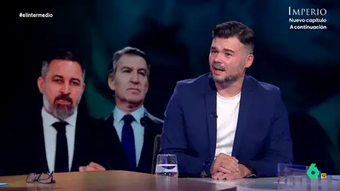 Gabriel Rufián aboga por el entendimiento entre la izquierda: "Si no lo hacemos, nos van a matar políticamente por separado" En una entrevista que ahora recupera El Intermedio, Gabriel Rufián defendía la importancia de encontrar puntos en común entre los partidos de la izquierda y avisaba sobre el auge de la derecha: "Está de moda ser facha".