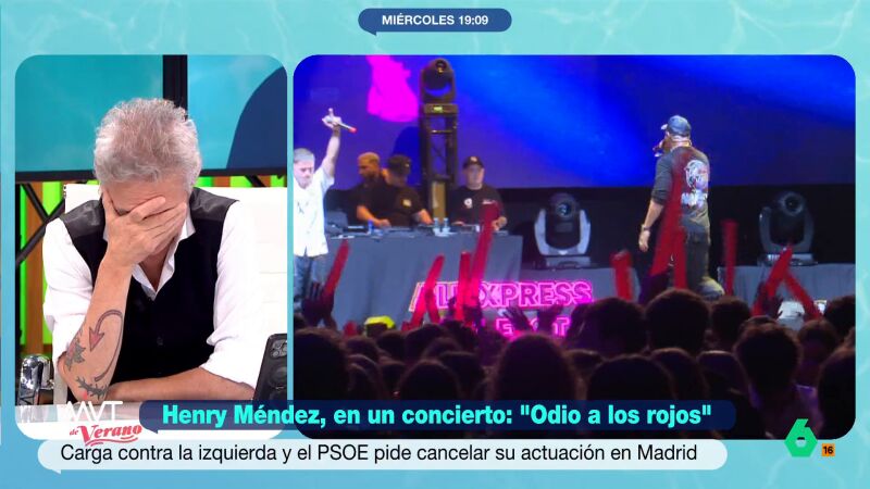 Ramoncín, a Henry Méndez tras promulgar su "odio a los rojos": "Somos más libres cuando no dependemos de quien nos contrata"