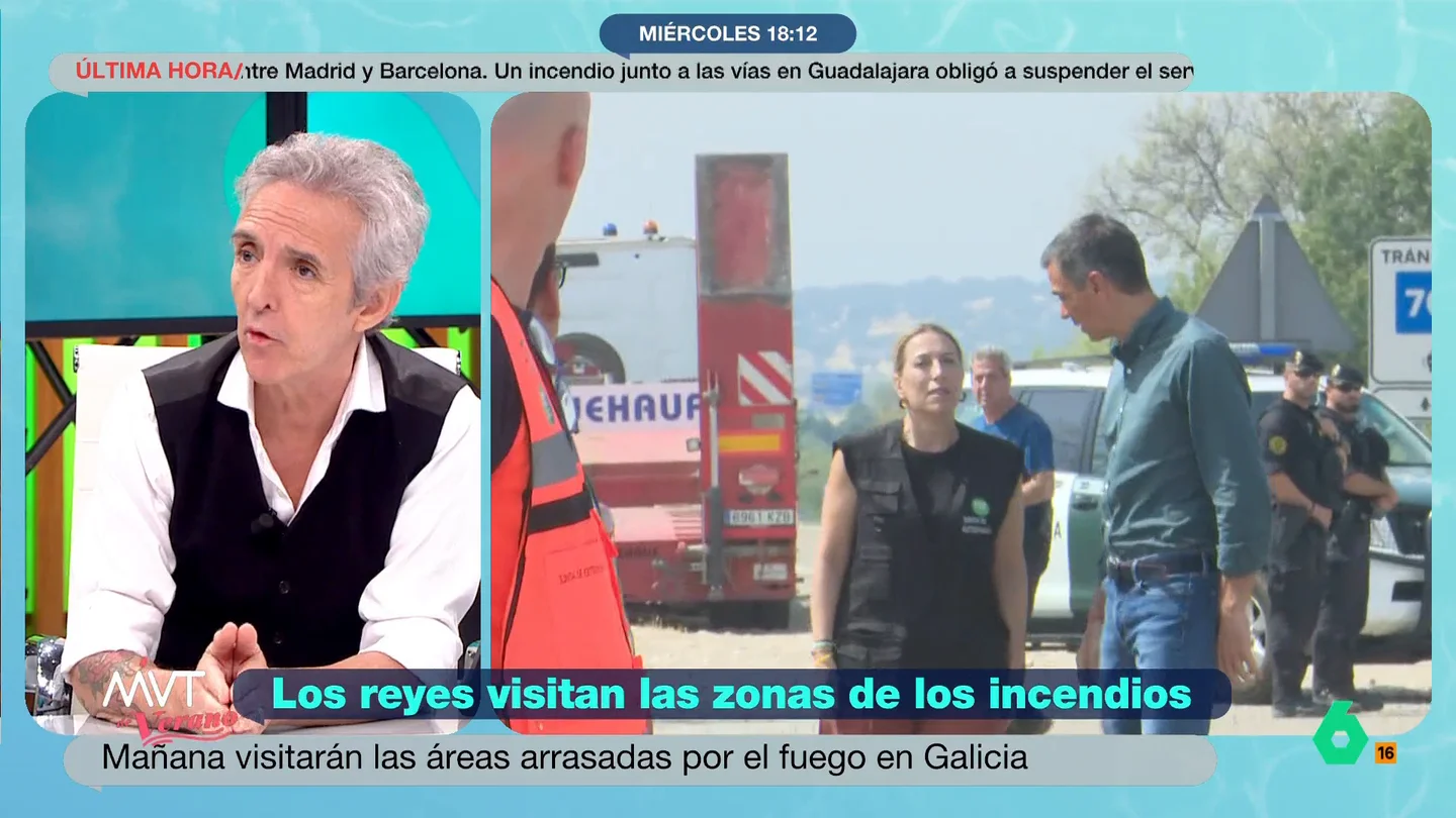 Ramoncín, sobre el panorama político: "A Pedro Sánchez le pueden insultar en cualquier sitio y en cualquier momento" La visita de los reyes a las zonas de los incendios y el incidente de Mañueco con los brigadistas lleva a Ramoncín a reflexionar sobre el panorama político actual, donde "todo sirve para insultar a todos".