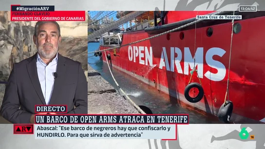 Clavijo insta a Abascal a "ponerse un puntito en la boca" tras sus ataques al Open Arms: "Lo definen como un fascista y un xenófobo" Clavijo insta a Abascal a "ponerse un puntito en la boca" tras sus ataques al Open Arms: "Lo definen como un fascista y un xenófobo"
