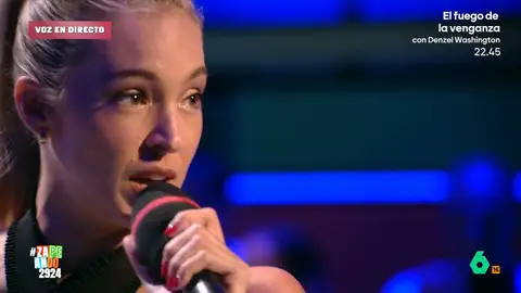 Isabel Forner se lía cantando '19 días y 500 noches': "Tengo que cantar a dúo para meterme en la canción" La zapeadora ha interpretado esta popular canción de Joaquín Sabina. A juzgar por su actuación, no había ensayado mucho ya que no ha conseguido cantar los versos del tema de manera correcta.