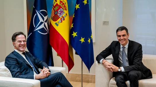 El presidente del Gobierno, Pedro Sánchez, y el secretario general de la OTAN, Mark Rutte, en una imagen de archivo El presidente del Gobierno, Pedro Sánchez, y el secretario general de la OTAN, Mark Rutte, en una imagen de archivo