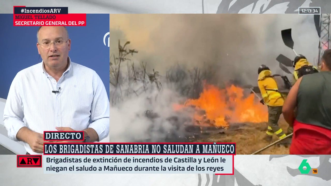 Tellado echa balones fuera en la gestión de los incendios en las CCAA del PP: "No ha habido errores y sí falta de medios"