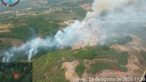 Incendio en Berlanga del Bierzo Incendio en Berlanga del Bierzo