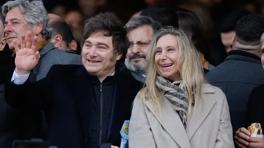 Imagen de archivo del presidente de Argentina, Javier Milei, junto a su hermana, la secretaria general de la Presidencia, Karina Milei. Imagen de archivo del presidente de Argentina, Javier Milei, junto a su hermana, la secretaria general de la Presidencia, Karina Milei.