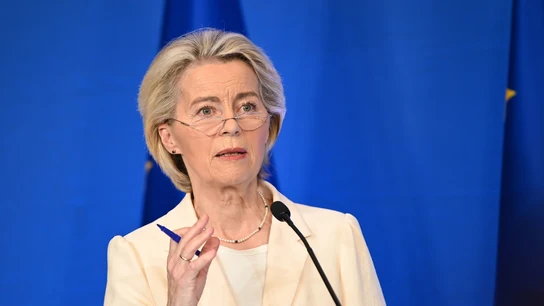 Imagen de archivo de la presidenta de la Comisión Europea, Ursula von der Leyen. Imagen de archivo de la presidenta de la Comisión Europea, Ursula von der Leyen.