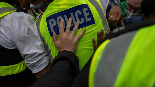 Intervención policial en Londres Intervención policial en Londres