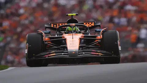 Lando Norris durante la carrera del GP de Países Bajos Lando Norris durante la carrera del GP de Países Bajos