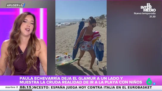 Paula Echevarría deja el 'glamour' a un lado y muestra la cruda realidad de ir con los niños a la playa Paula Echevarría deja el 'glamour' a un lado y muestra la cruda realidad de ir con los niños a la playa