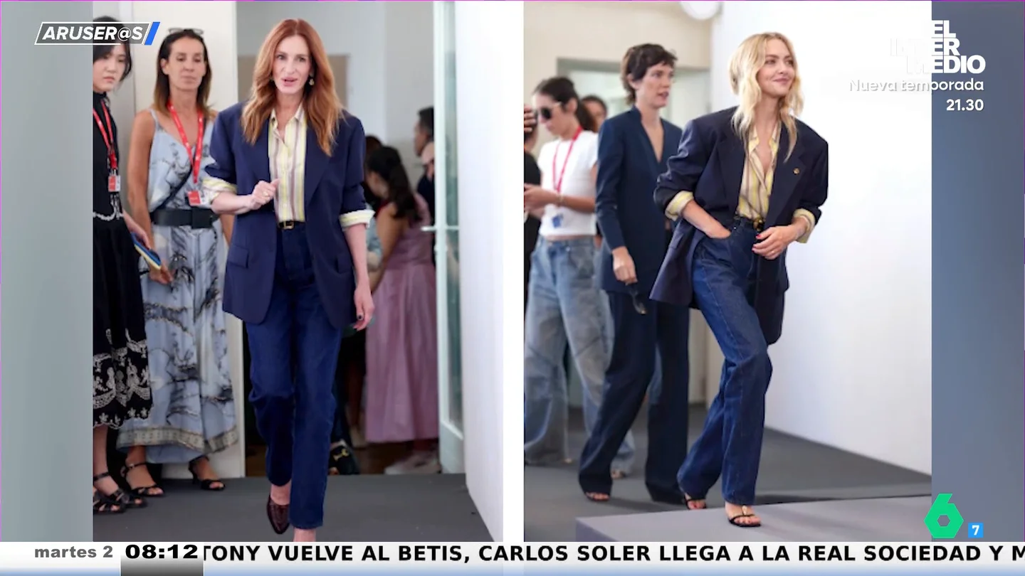 Alfonso Arús, al saber que Amanda Seyfried pidió prestado el look del festival de Venecia a Julia Roberts: "Pero si no tiene nada de especial" Alfonso Arús, al saber que Amanda Seyfried pidió prestado el look del festival de Venecia a Julia Roberts: "Pero si no tiene nada de especial"