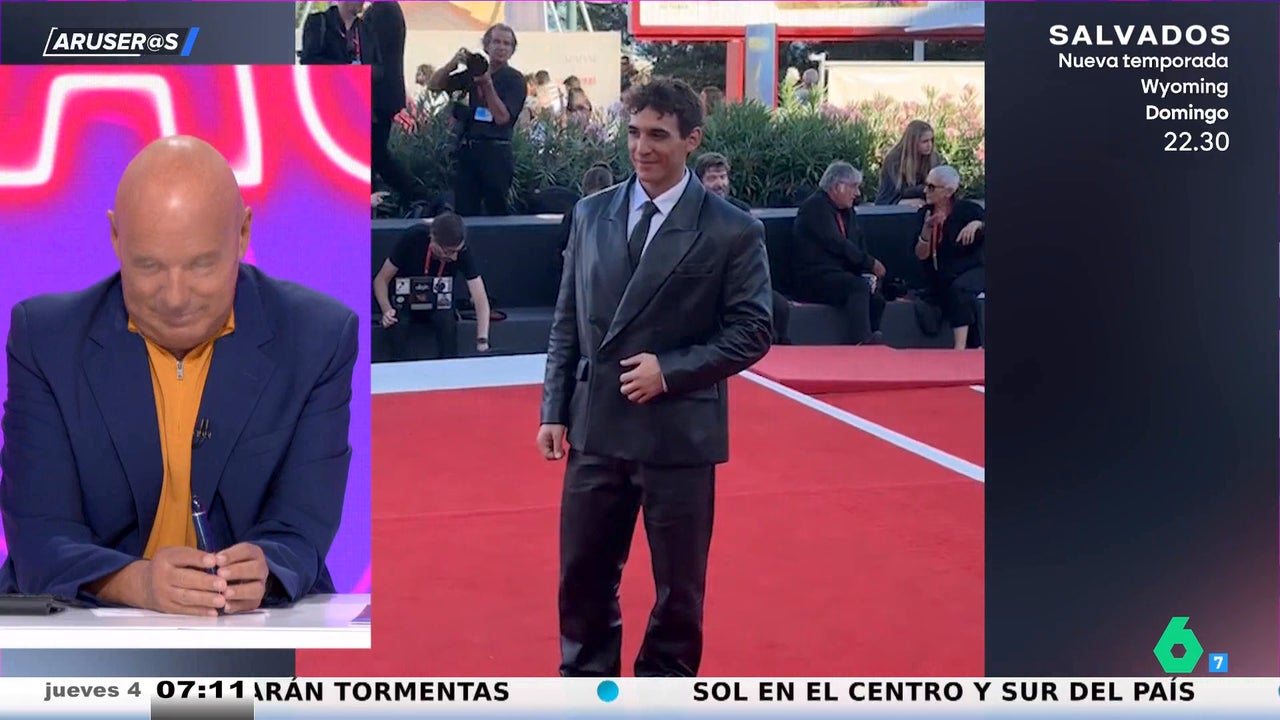 Alfonso Arús, escandalizado con el traje de Miguel Herrán en el festival de Venecia: "Te digo yo que el problema no es el 'oversize'"