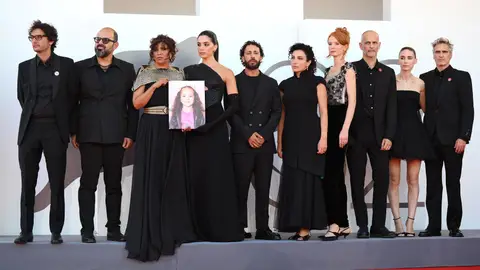 El equipo de la película 'La voz de Hind' en el Festival de Venecia El equipo de la película 'La voz de Hind' en el Festival de Venecia