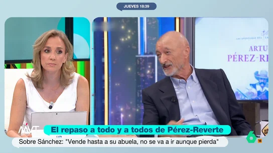 Tania Sánchez, tajante al ver a Pérez-Reverte en 'El Hormiguero': "Se ha perdido el respeto a sí mismo" Ayer Arturo Pérez-Reverte estuvo en 'El Hormiguero', donde hizo un repaso a todo y a todos con ataques a Pedro Sánchez y José Luis Rodríguez Zapatero. Para Tania Sánchez, "ha perdido en calidad tanto como ha subido en falta de respeto".