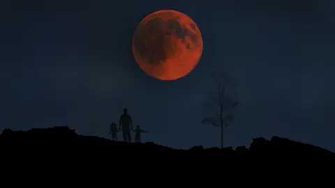 Eclipse lunar total Eclipse lunar total