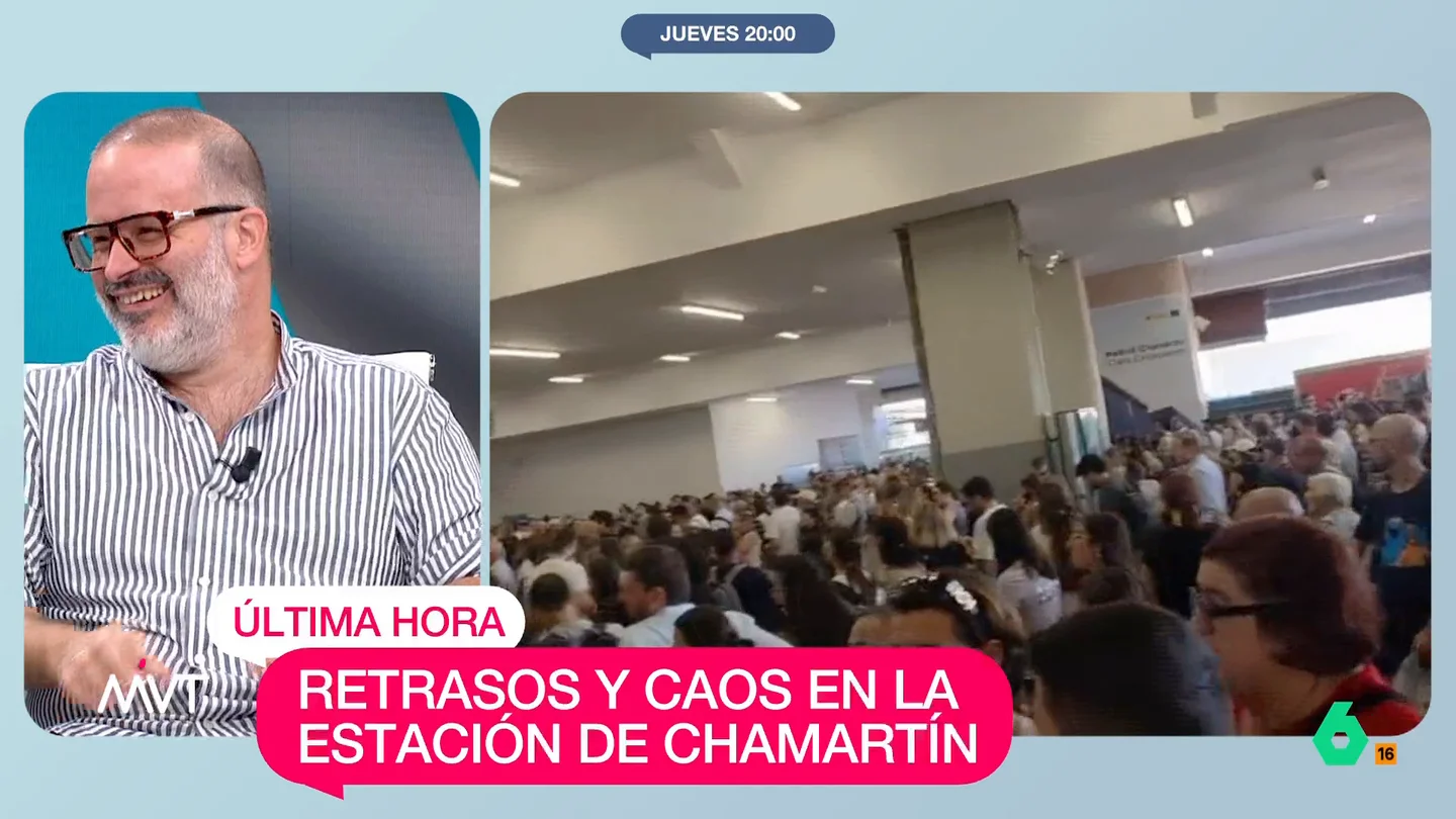 Edu Galán ironiza sobre el caso ferroviario: "Este fin de semana voy con mi niña al Tren de la Bruja y estoy asustado" Mientras hoy se producían nuevos retrasos en los trenes con salida y destino Madrid, Óscar Puente avisaba de que se avecinan tres años con problemas ferroviarios por la coincidencia de trenes nuevos y viejos. La reacción de Edu Galán, en este vídeo.
