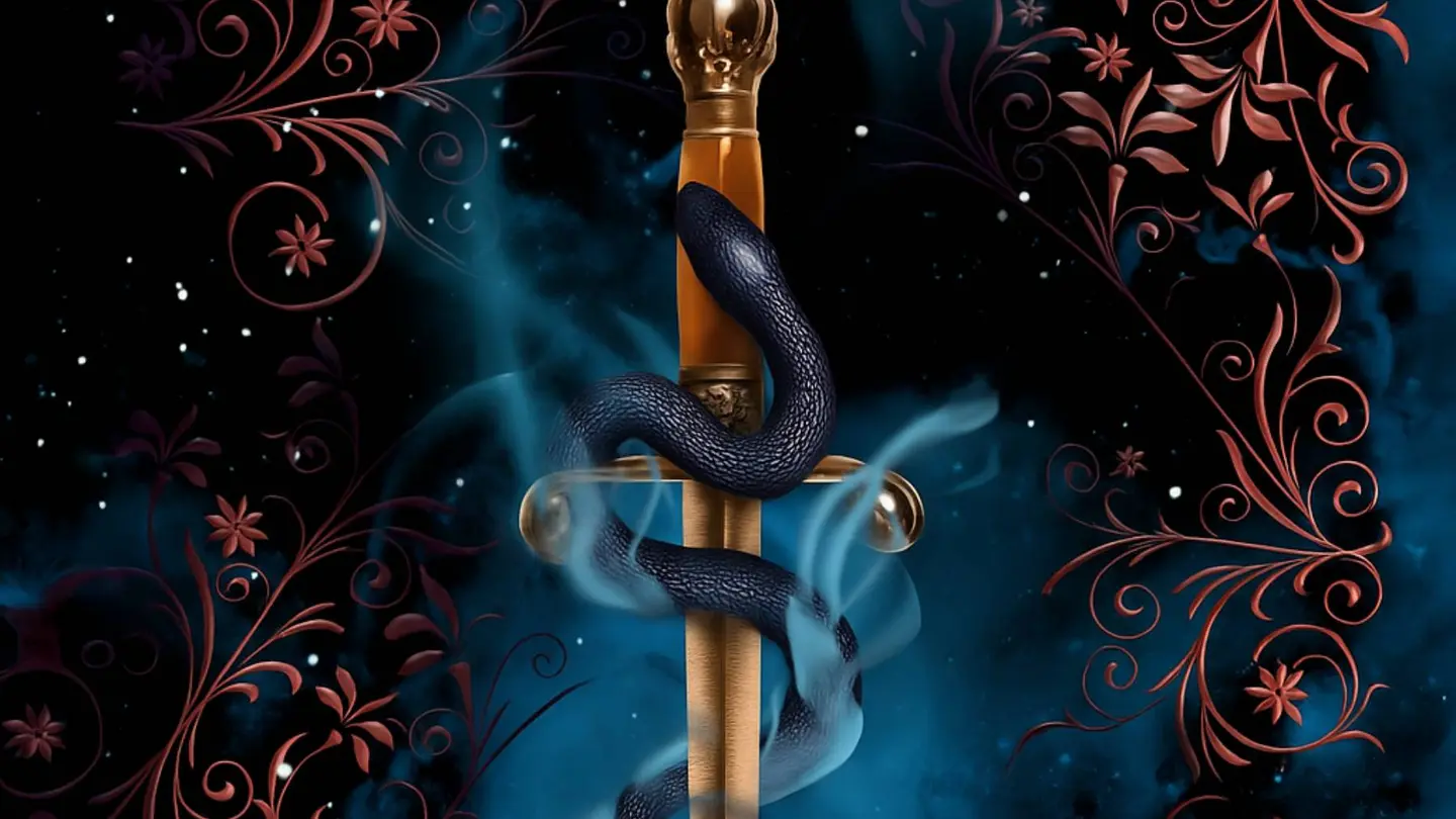 Detalle de la portada 'El lobo y la serpiente' Detalle de la portada 'El lobo y la serpiente'