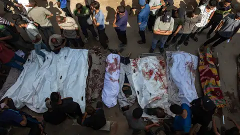 Palestinos muertos tras un ataque de Israel Palestinos muertos tras un ataque de Israel