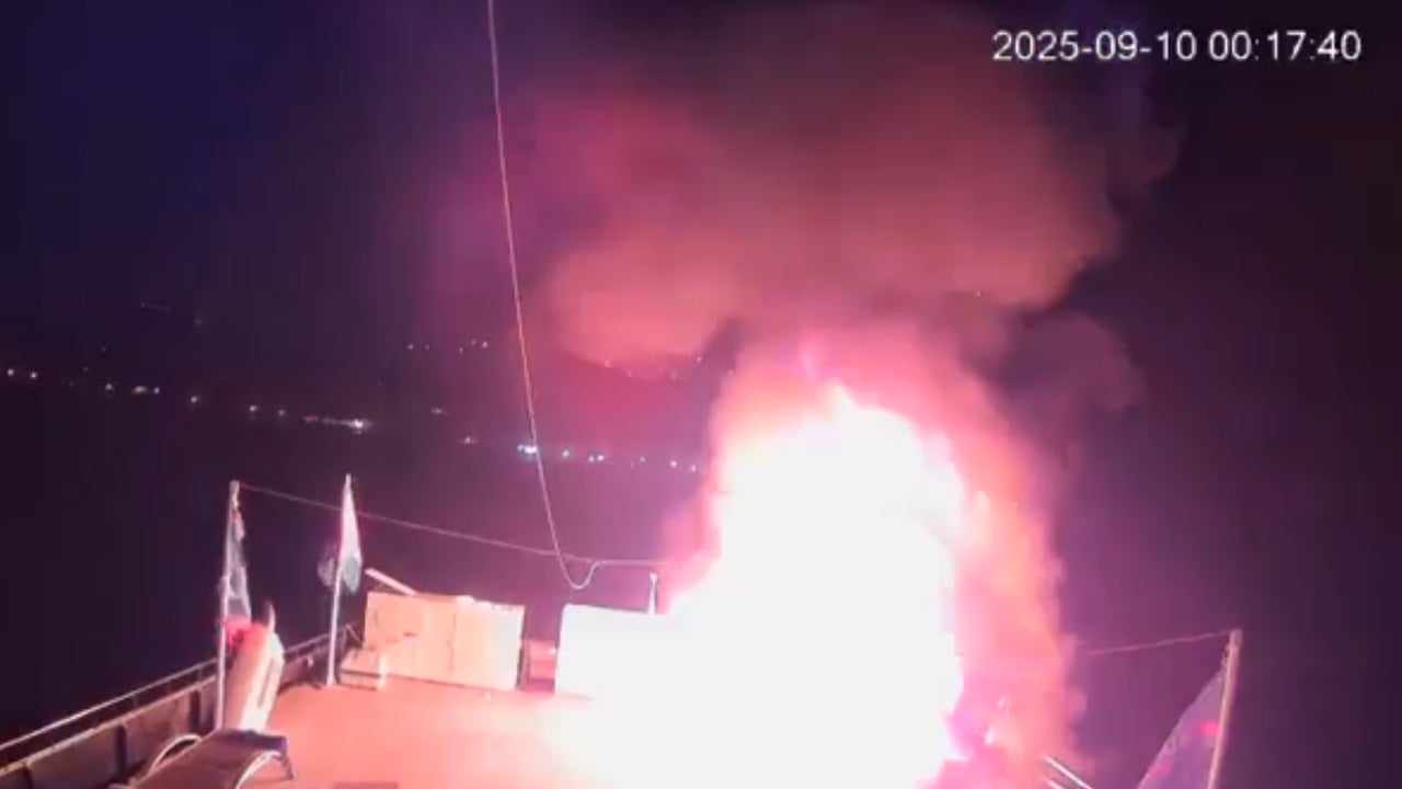 La Flotilla para Gaza denuncia un segundo ataque con drones contra uno de sus barcos