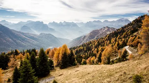 Los Dolomitas en otoño Los Dolomitas en otoño