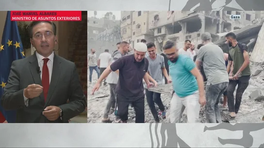 Albares critica la "hipocresía" del PP con el genocidio en Gaza: "¿Cuántos niños más necesitan para llamar a las cosas por su nombre?" Albares critica la "hipocresía" del PP con el genocidio en Gaza: "¿Cuántos niños más necesitan para llamar a las cosas por su nombre?"