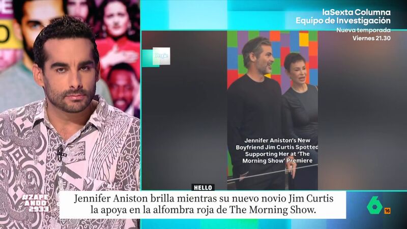 Juan Sanguino analiza el romance entre Jennifer Aniston y el hipnotizador Jim Curtis: "¡Huye de ahí ya!"