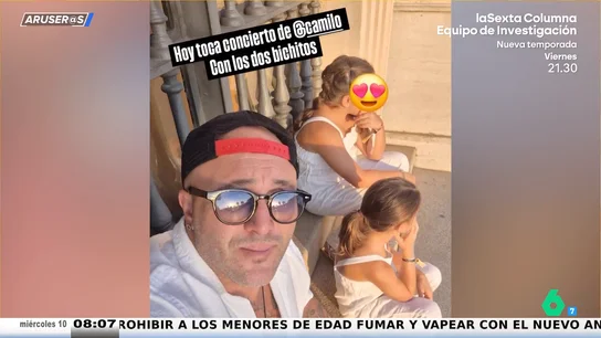 Kiko Rivera lleva a sus hijas al concierto de Camilo Kiko Rivera lleva a sus hijas al concierto de Camilo